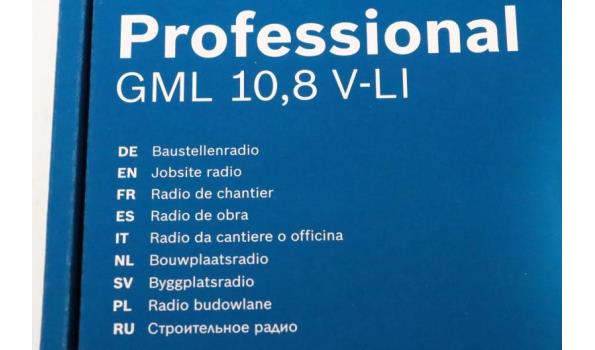 professionele werfradio BOSCH, GML 10,8V-LI